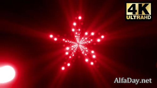 Videohive - 3 Star Led Lamp Vj Pack - 24997175