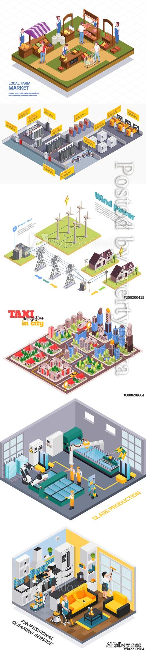 Flat isometric vector 3D concept illustration # 87