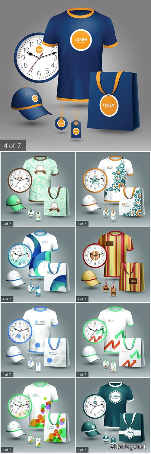 Corporate identity template and promotional gifts