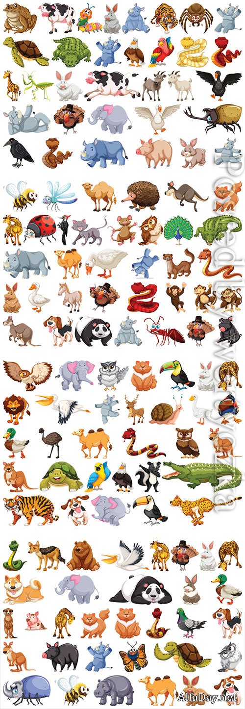 Set of animal character # 2