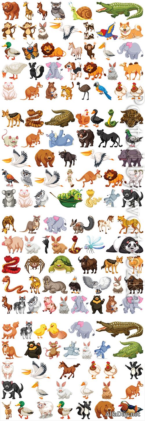 Set of animal character # 3