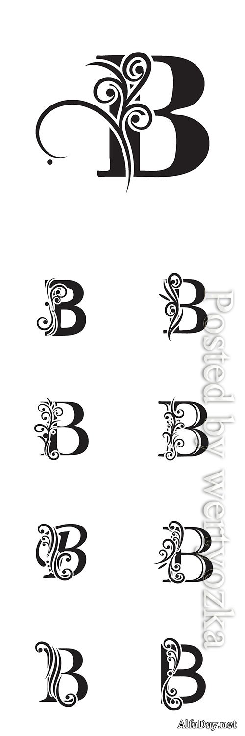 Letter B logo template vector icon design