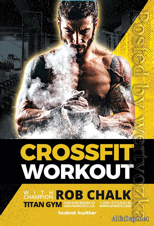 Crossfit Workout - Premium flyer psd template