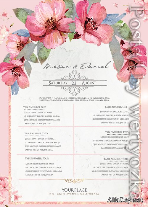 Wedding Check List - Premium flyer psd template