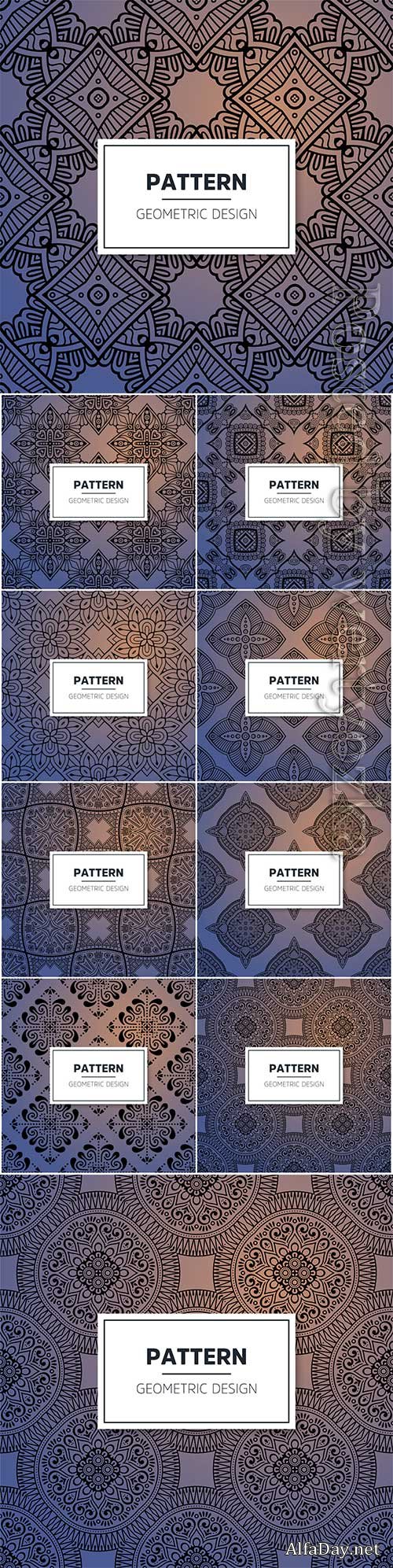 Luxury ornamental mandala seamless vector pattern