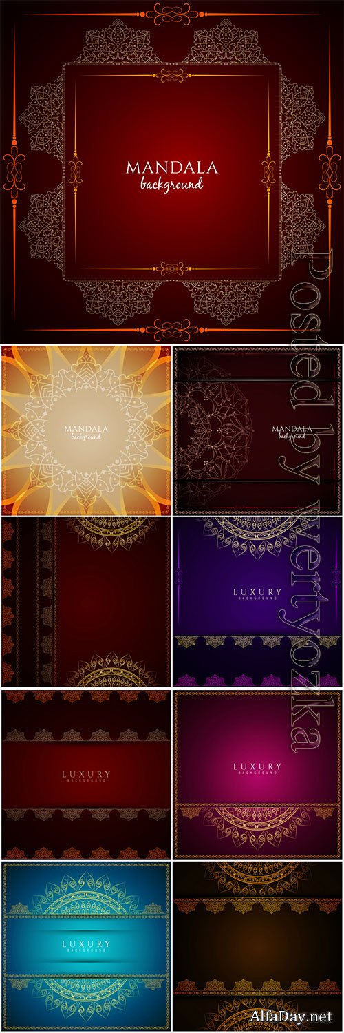 Luxury mandala vector background