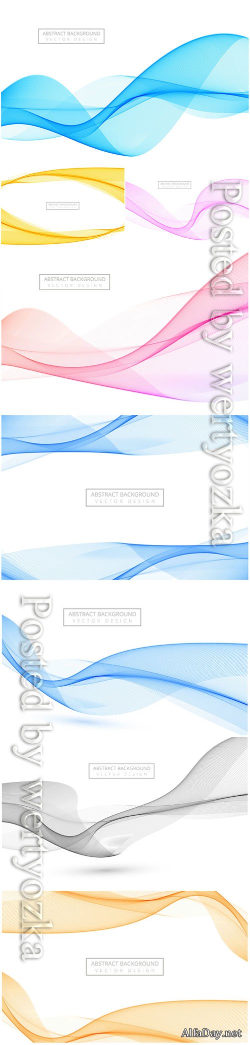 Abstract stylish vector wave background