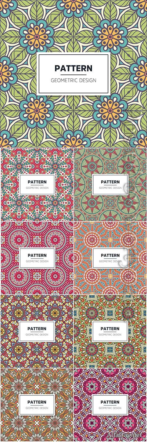 Luxury ornamental mandala seamless vector pattern # 8