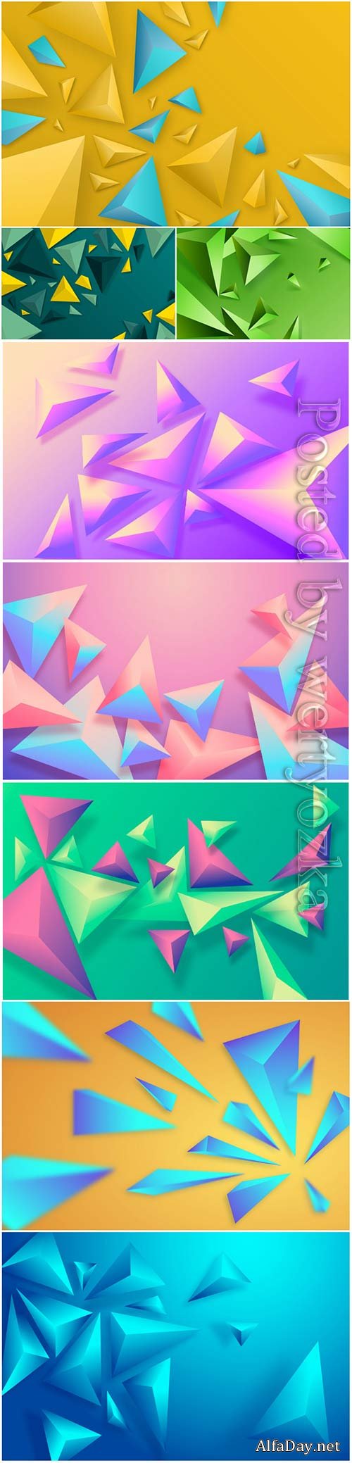 Abstract vector background, 3d models template # 3