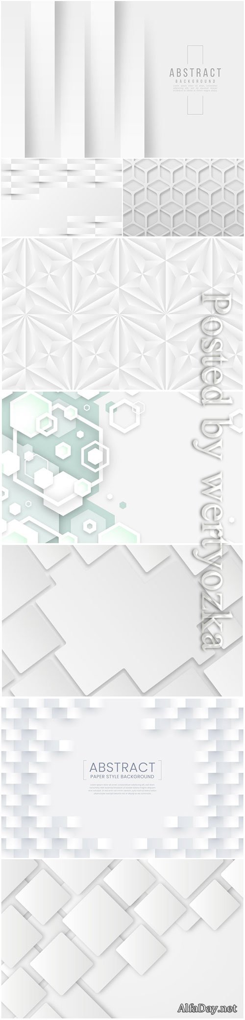 Abstract vector background, 3d models template # 9