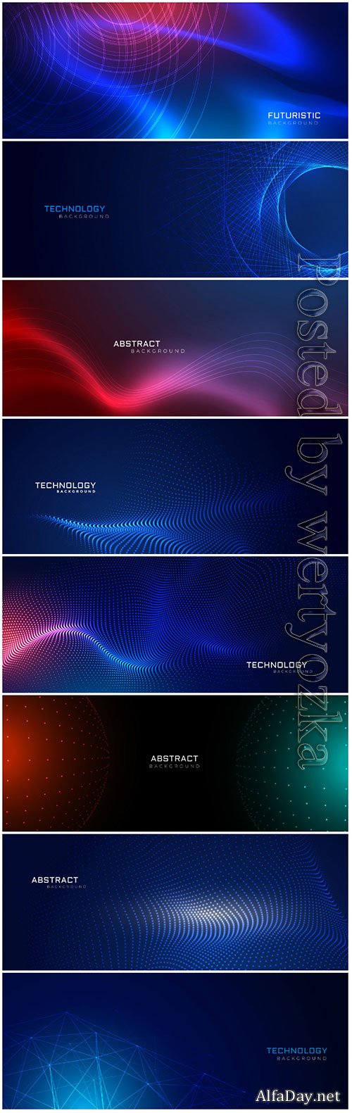 Technology particles dots vector background design