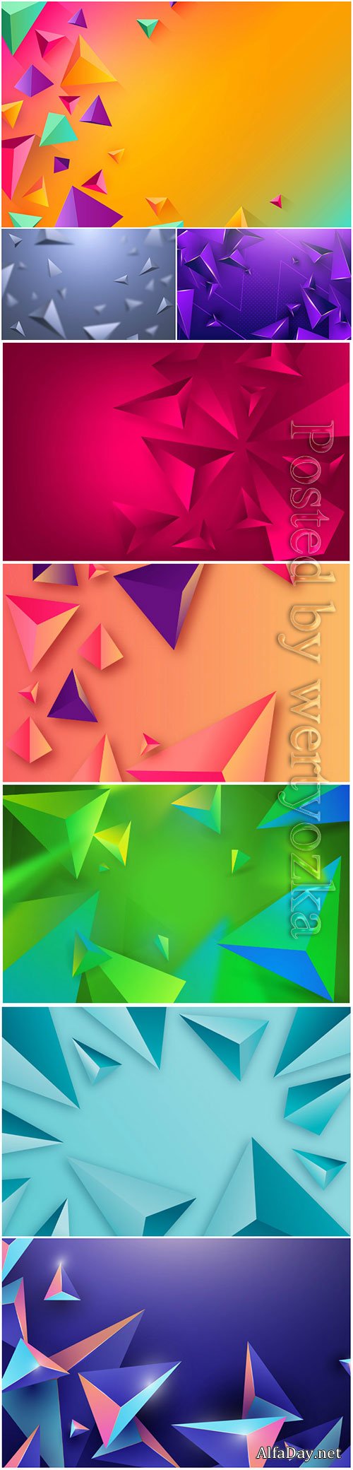 Abstract vector background, 3d models template # 7