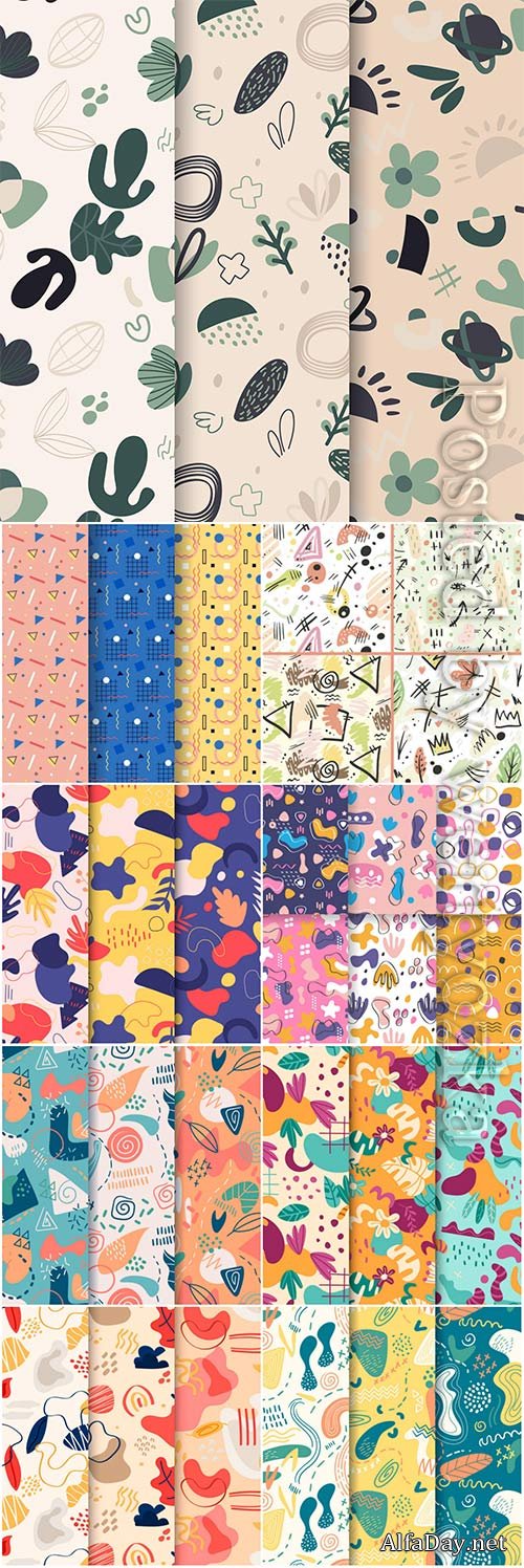 Vector seamless pattern collection