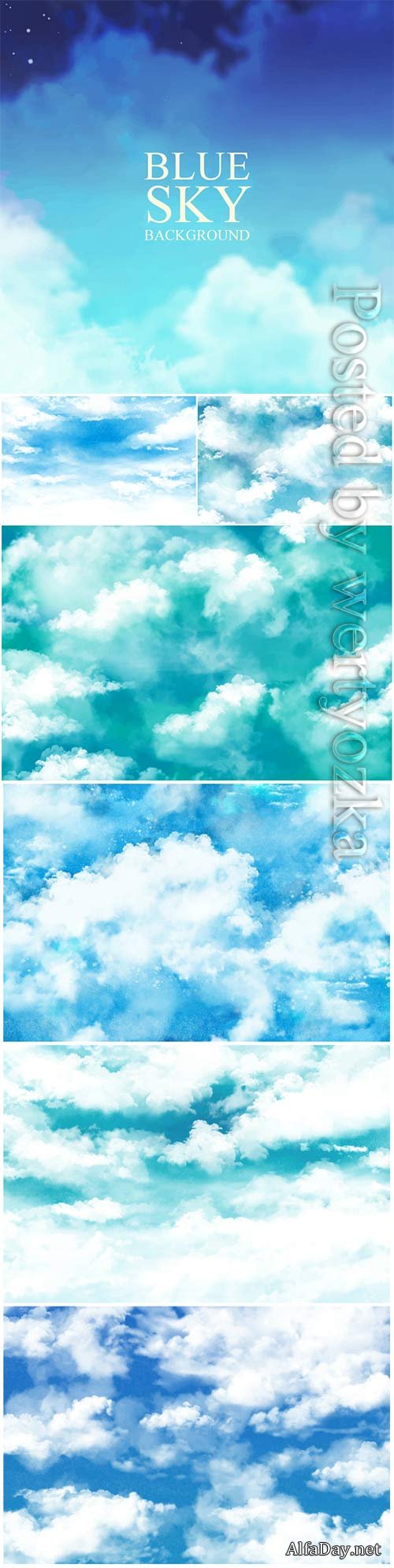 Sky paint texture vector background