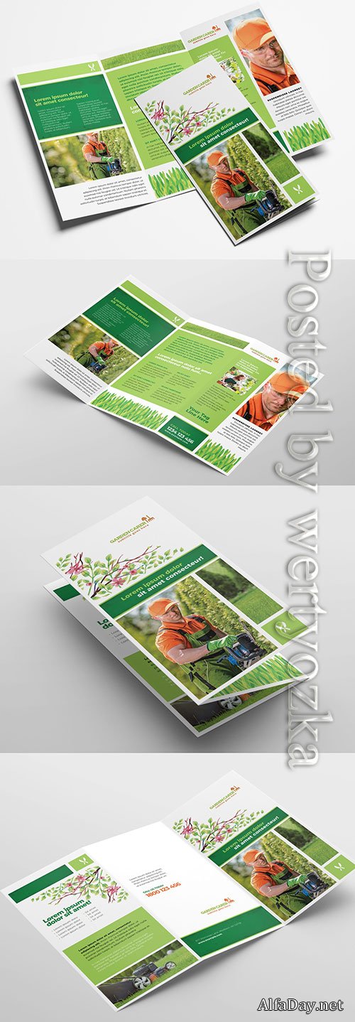Trifold Layout for Gardening Landscape Services