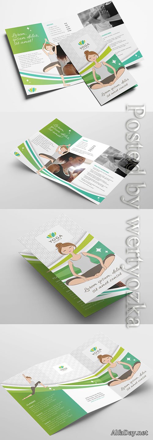 Yoga Studio Brochure Layout
