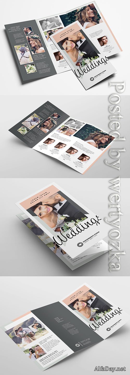 Trifold Layout for Wedding Photographers