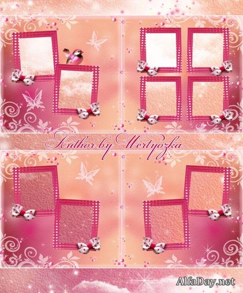 Children's photo album with beautiful patterns design
