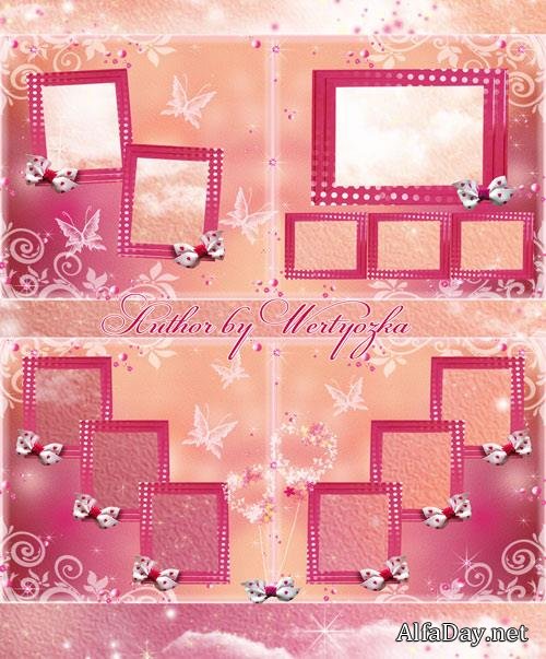 Children's photo album with beautiful patterns design