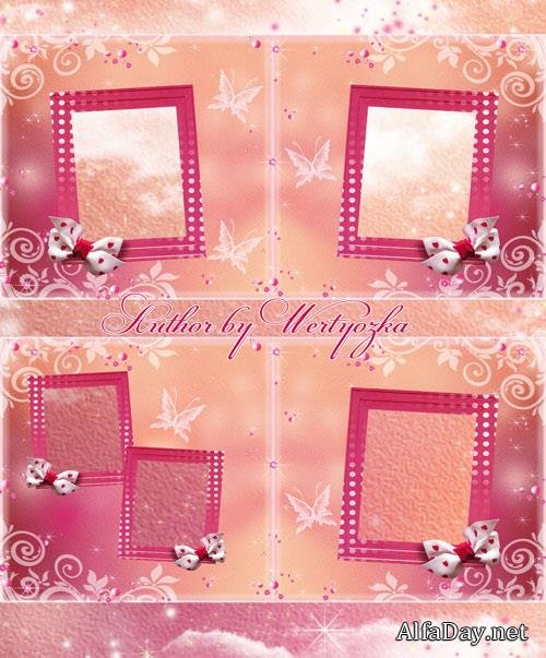 Children's photo album with beautiful patterns design