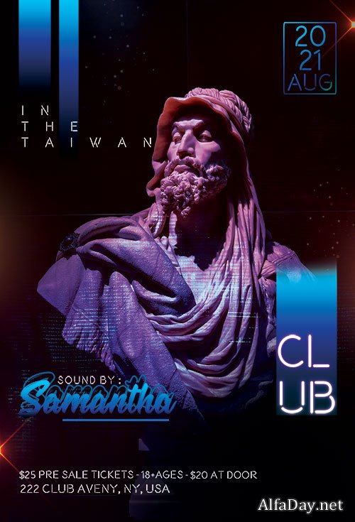 Samantha Club  - Premium flyer psd template