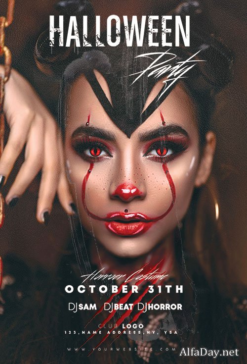 Halloween Party - Premium flyer psd template