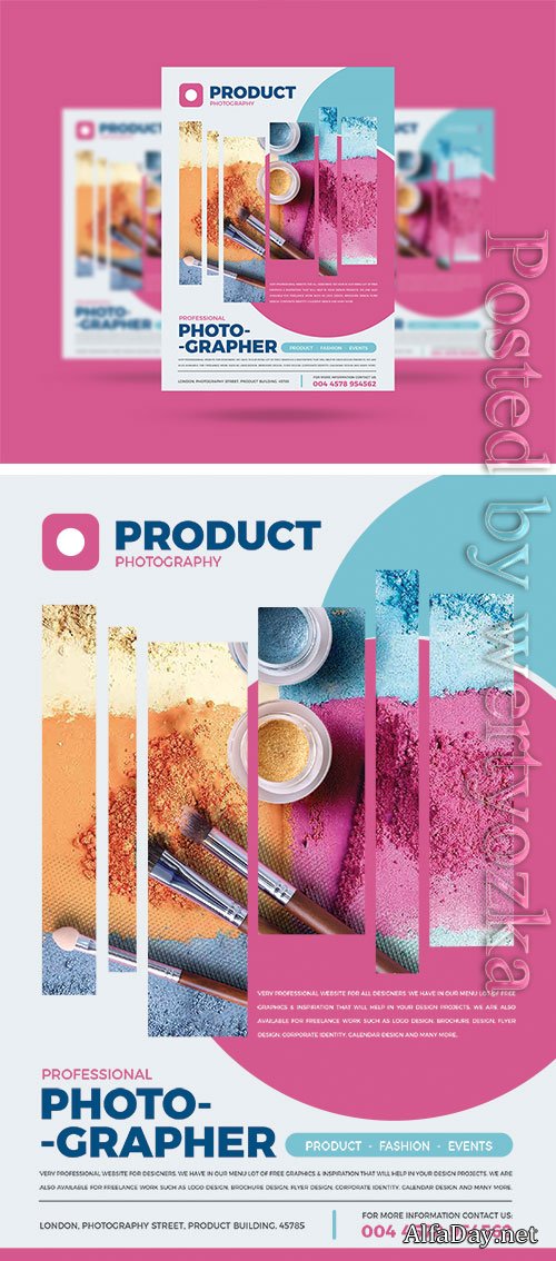 Product Photography Psd Flyer Design Template