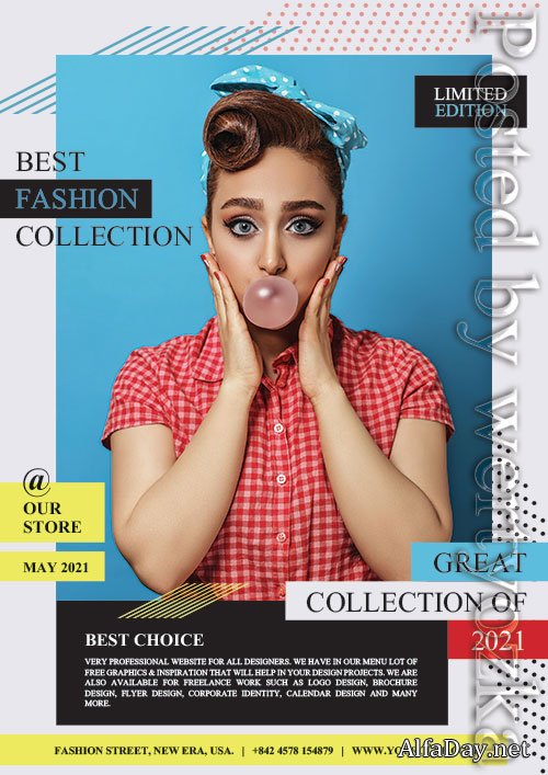 Minimalist Fashion Sale Flyer Psd Template