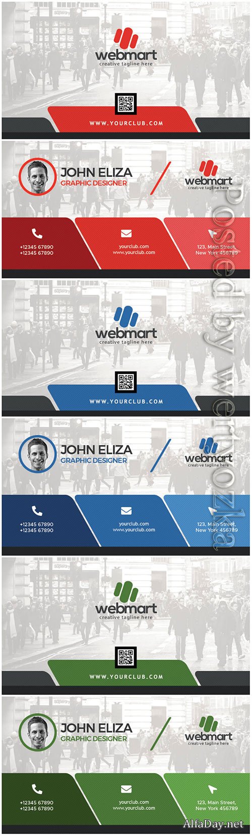 Elegant Corporate Business Card PSD