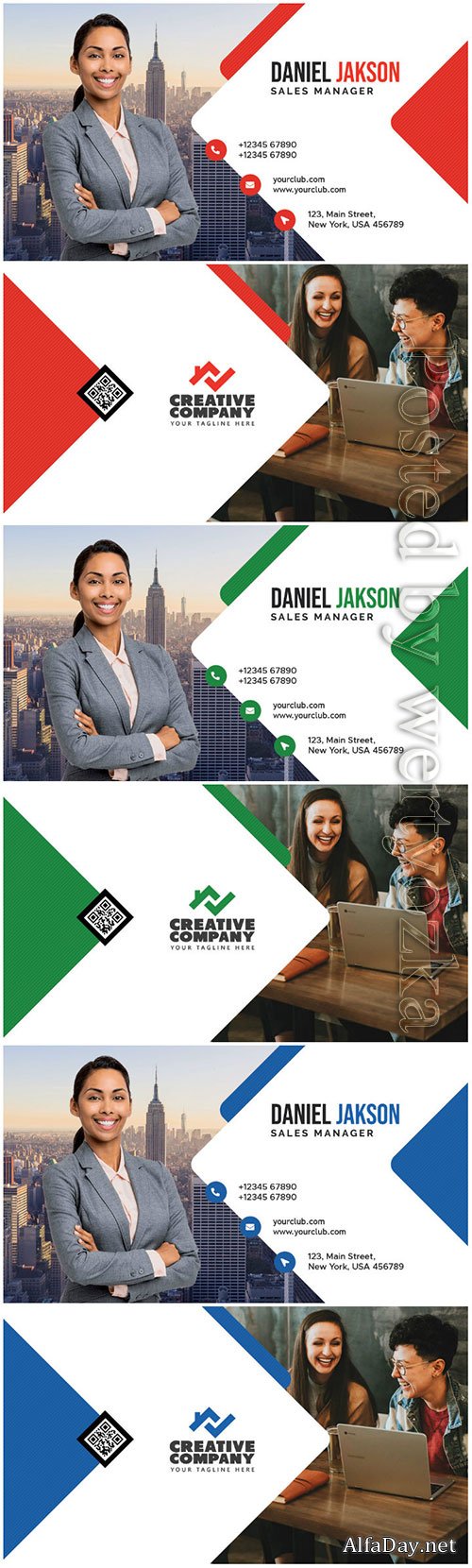 Multipurpose Corporate Business Card PSD