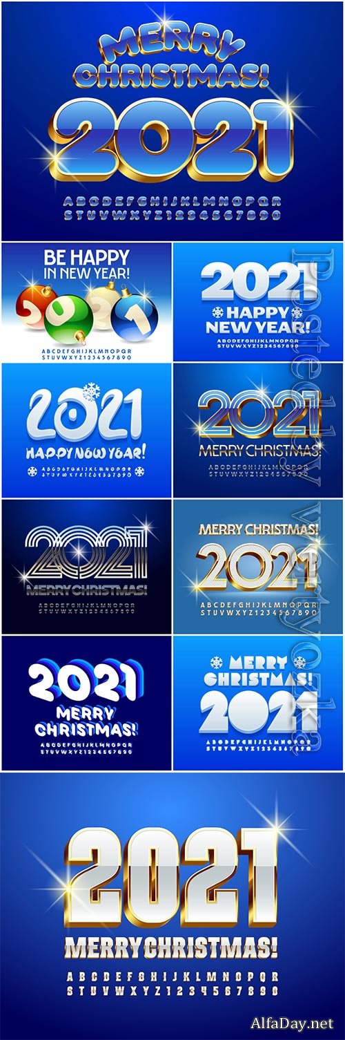 Vector greeting card merry christmas 2021
