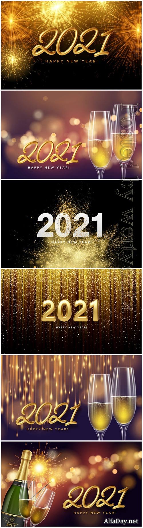 Vector greeting card Merry Christmas 2021 and happy New Year