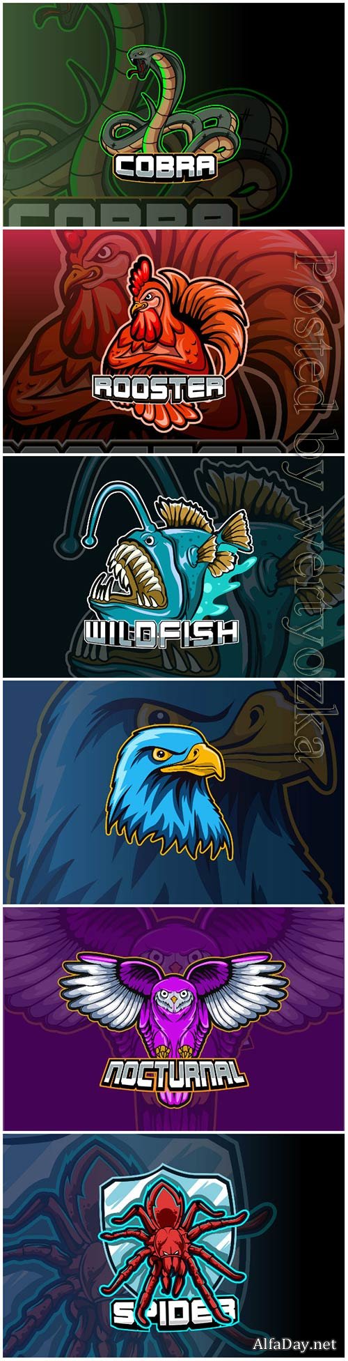 Mascot esport logo design premium vector vol 23