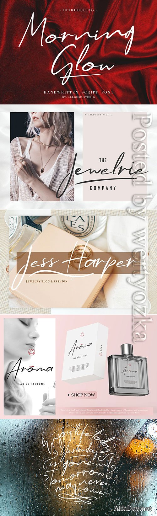 Morning Glow � Handwritten Script Font