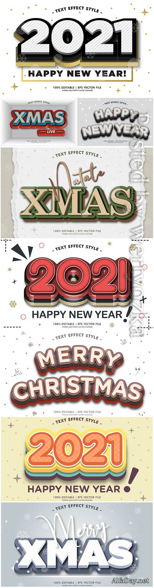 3d editable text style effect vector vol 62