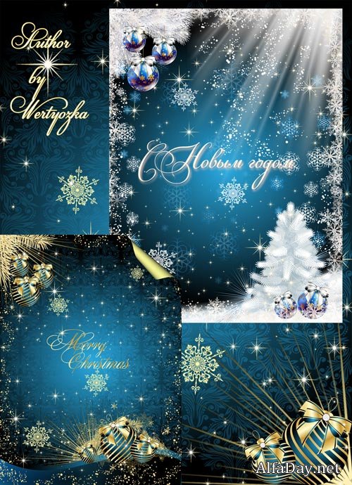 Christmas and New Year's psd source � 18