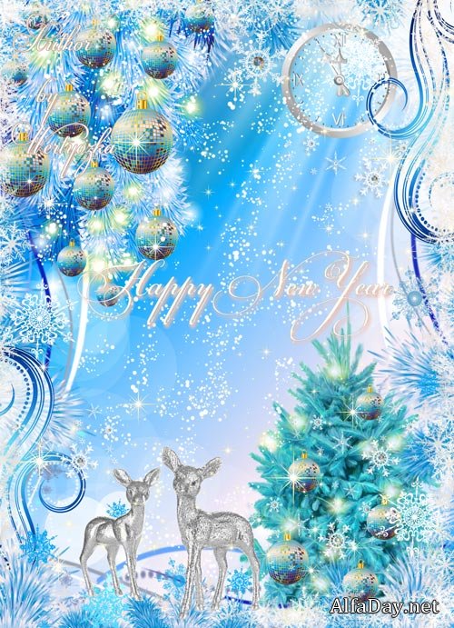 Christmas and New Year's psd source � 14