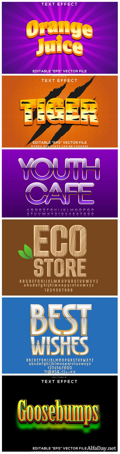 3d editable text style effect vector vol 157