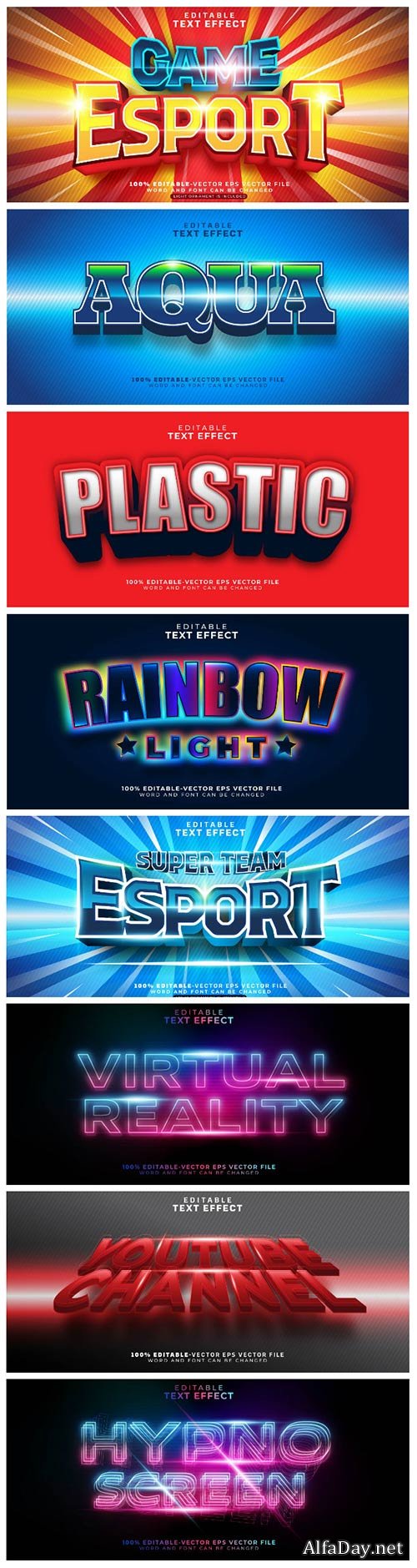 3d editable text style effect vector vol 159