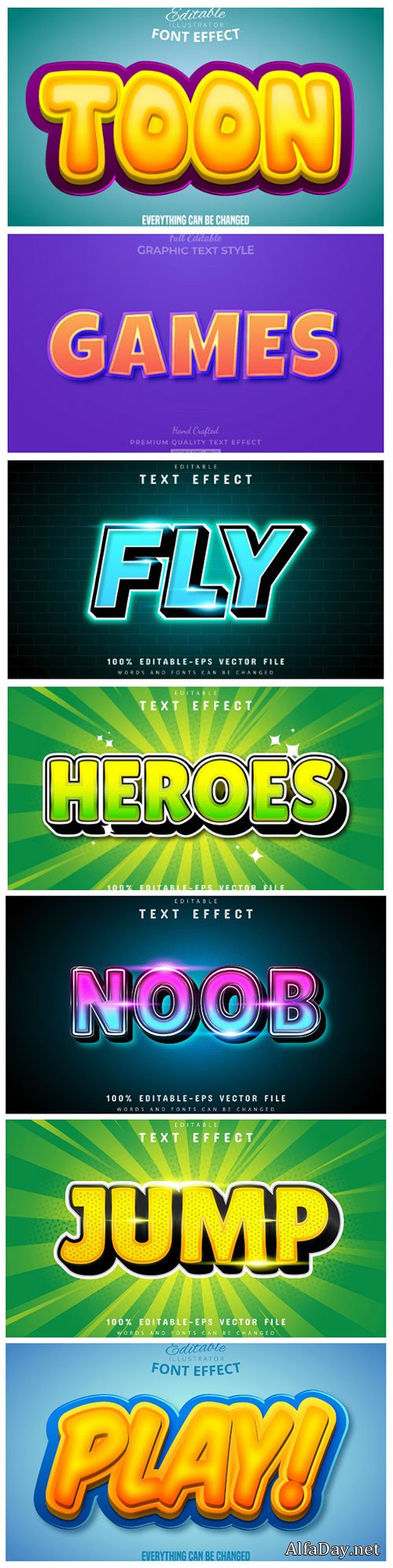 3d editable text style effect vector vol 154