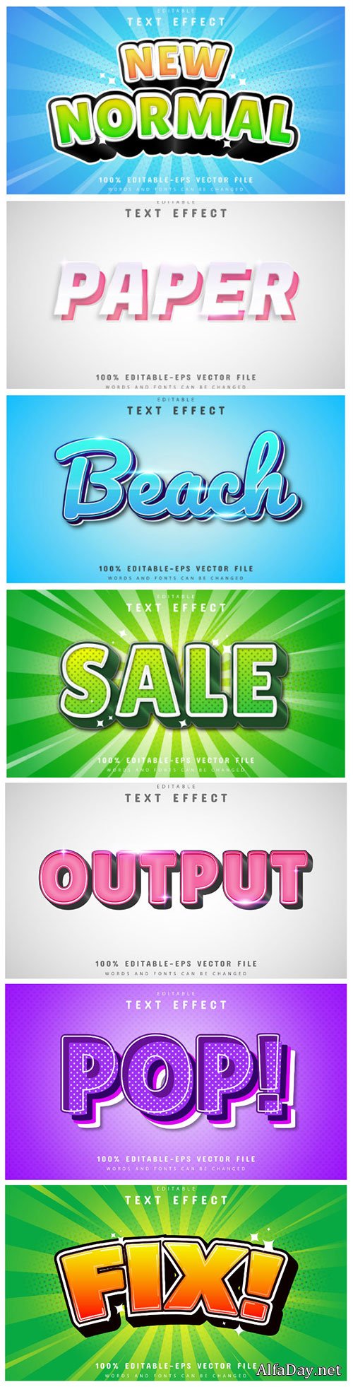 3d editable text style effect vector vol 150