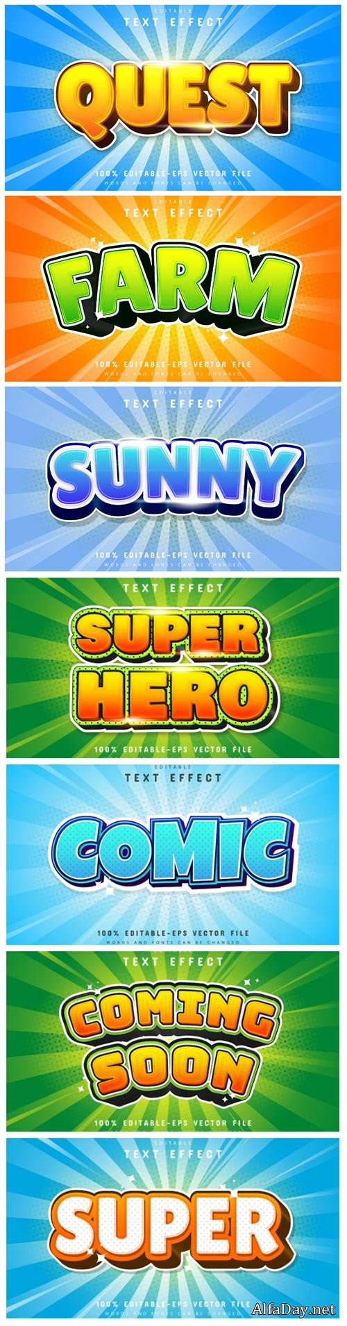 3d editable text style effect vector vol 151