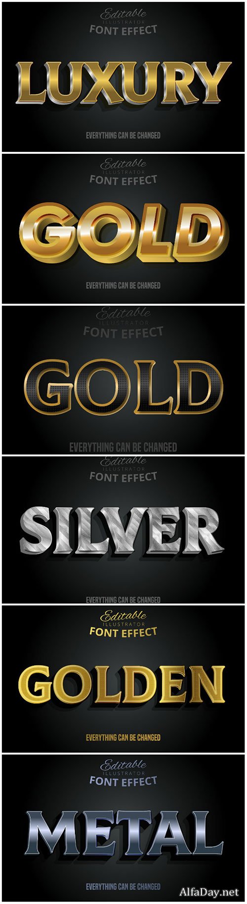 3d editable text style effect vector vol 162