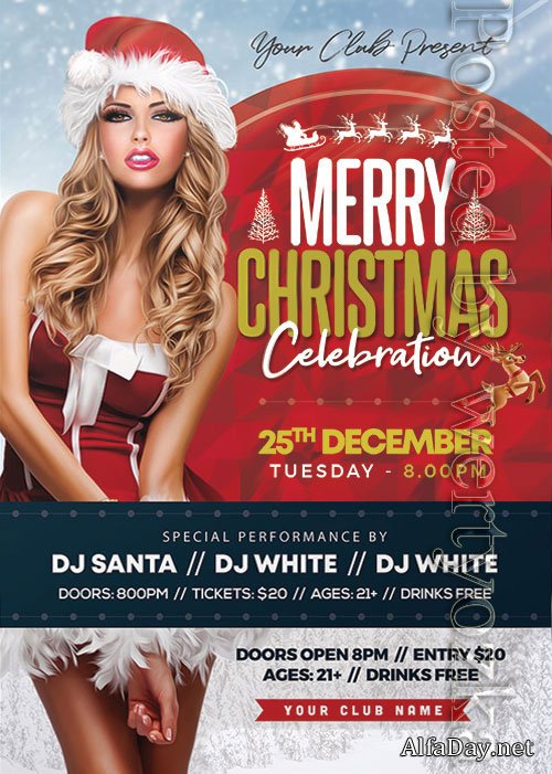 Christmas Party 3 - Premium flyer psd template