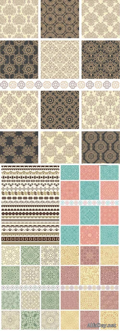 Beautiful seamless texture in vector