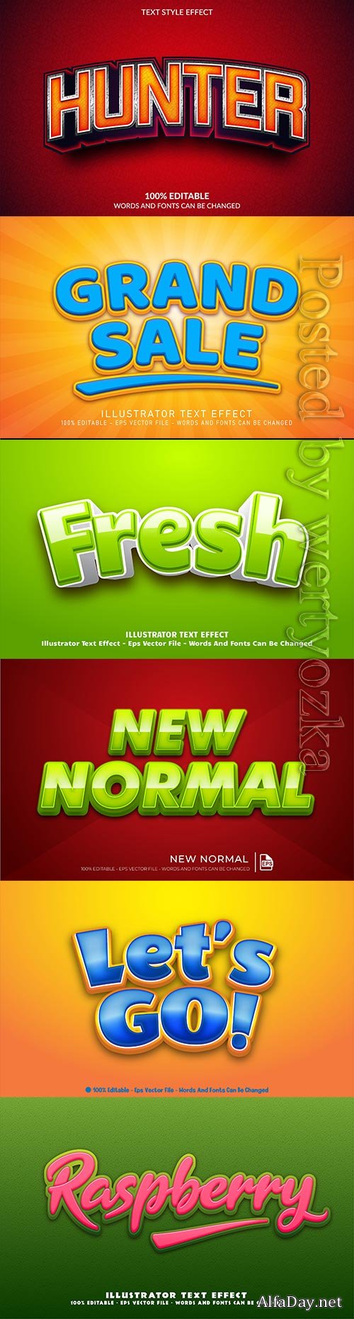 3d editable text style effect vector vol 222