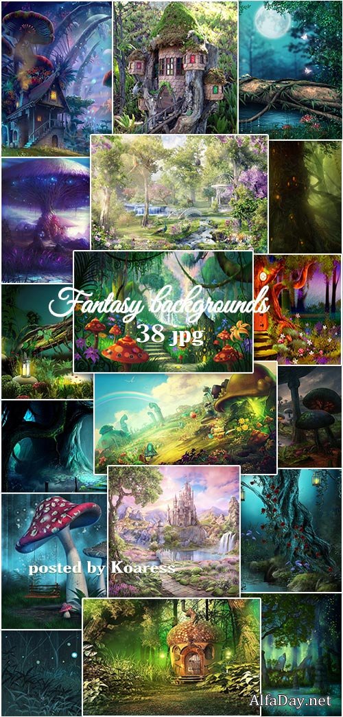 ���� ��� ��������  ������� - Backgrounds for collages Fantasy