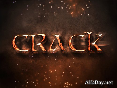 Burning Text Effect PSD Design Template vol 8