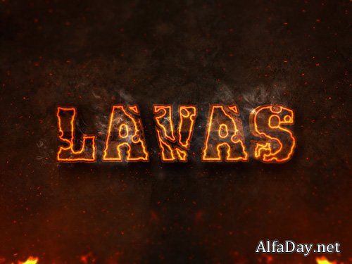 Burning Text Effect PSD Design Template vol 10