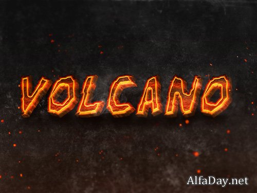 Burning Text Effect PSD Design Template vol 5